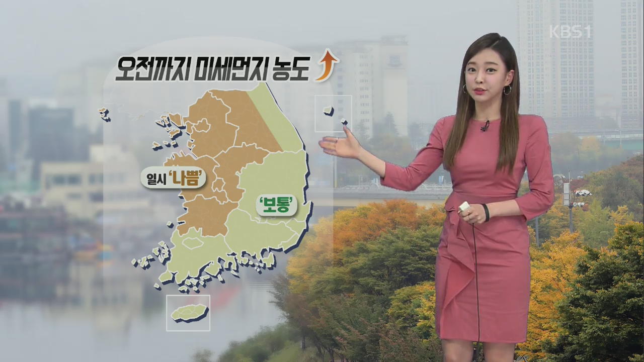 중서부 오전 미세먼지 ‘나쁨’…한낮 다소 더워