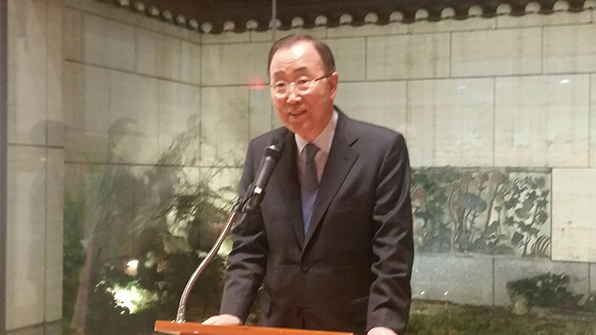 반기문 “한반도 가장 엄중 상황…군사적 해결은 안된다”