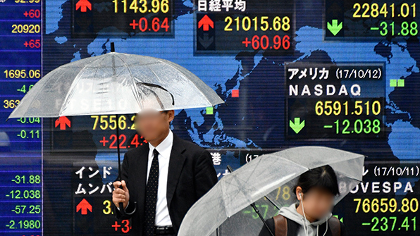 日증시 9일째 상승…닛케이, 21년 만에 21,000 돌파
