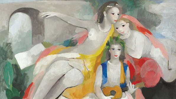 미라보 다리의 연인, 마리 로랑생의 그림들