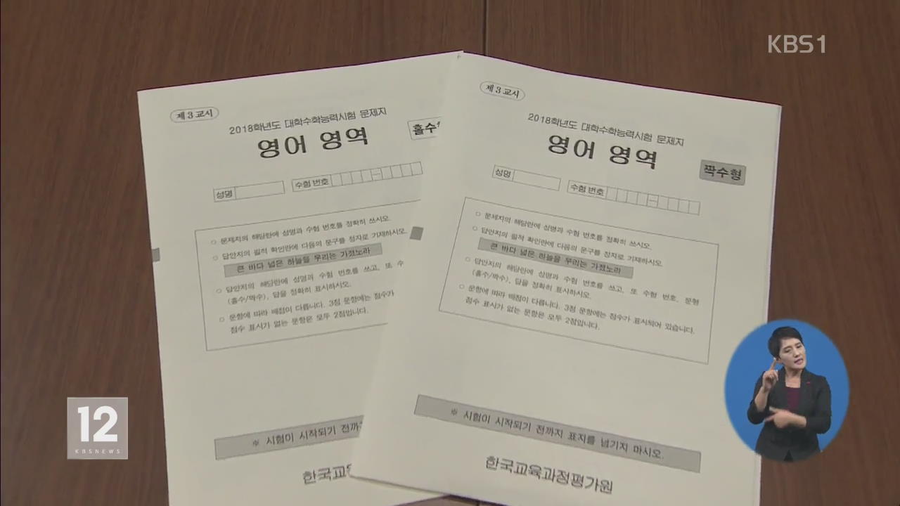 수능 작년보다 약간 쉬웠다…영어 1등급 10.03%