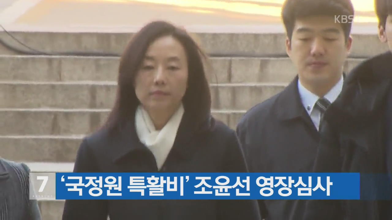 ‘국정원 특활비’ 조윤선 영장심사
