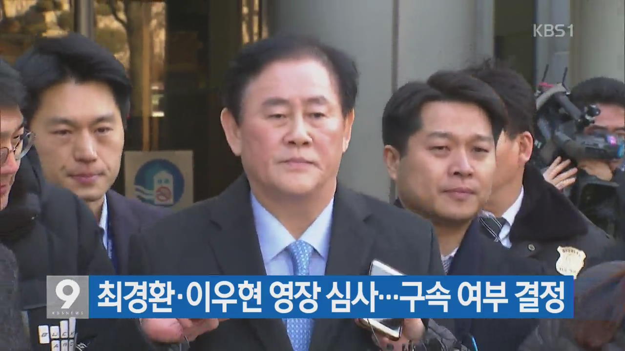 최경환·이우현 영장 심사…구속 여부 결정