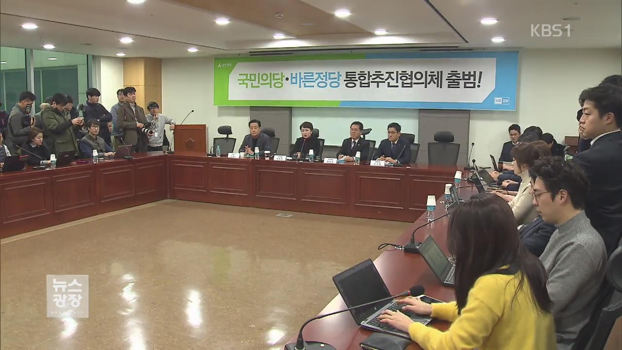 국민·바른, 통합 작업 착수…“2월 내 신설 합당 완료”