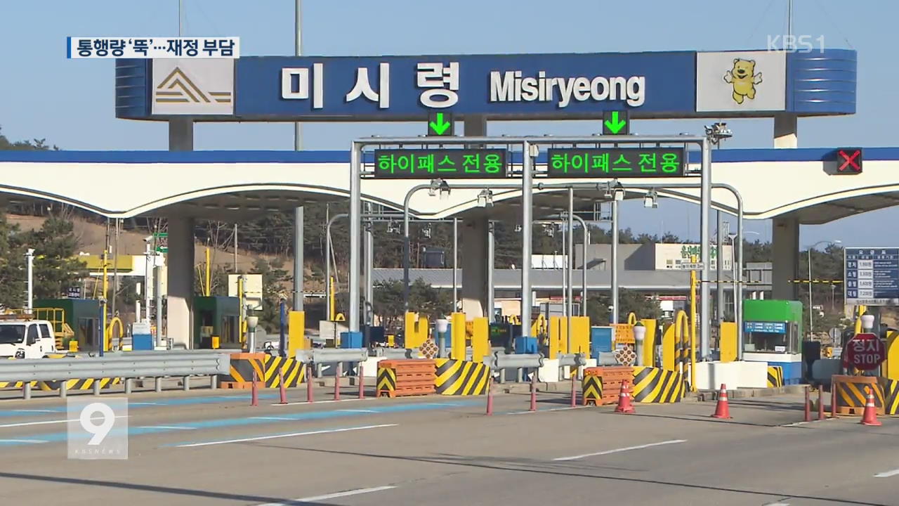 고속도로 개통 반년…미시령 통행량 절반 이상 감소!