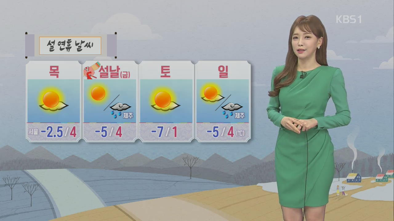 남부 오전 미세먼지 ‘나쁨’…설연휴 무난한 날씨