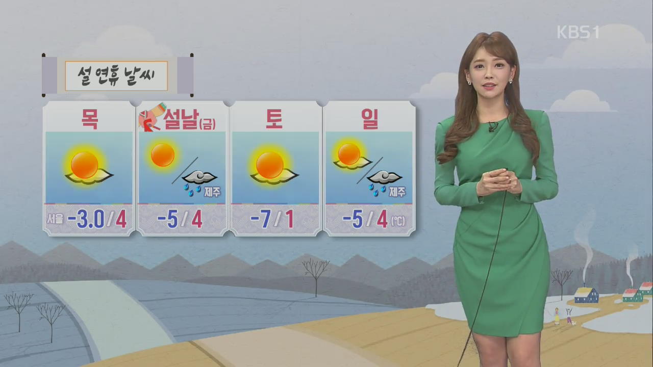 남부 오전 미세먼지 ‘나쁨’…설연휴 무난한 날씨