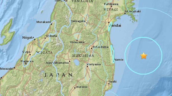 일본 후쿠시마 동쪽 해상서 규모 5.5 지진