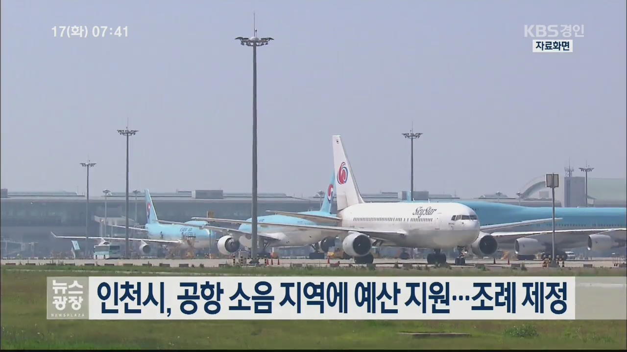인천시, 공항 소음 지역에 예산 지원…조례 제정