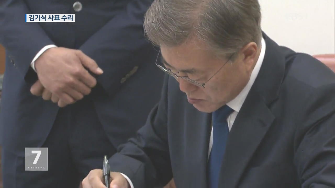 文 대통령, 김기식 금감원장 사표 수리…여야 공방 격화
