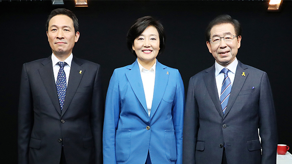 민주당 서울시장 경선 TV토론…“미세 먼지 저감 대책” 등 정책 차별화