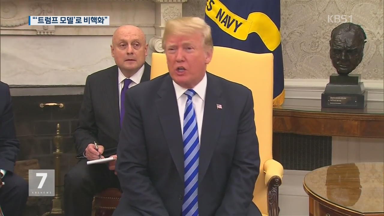 美 ‘리비아 모델’ 반발 진화…신중 모드 속 기싸움