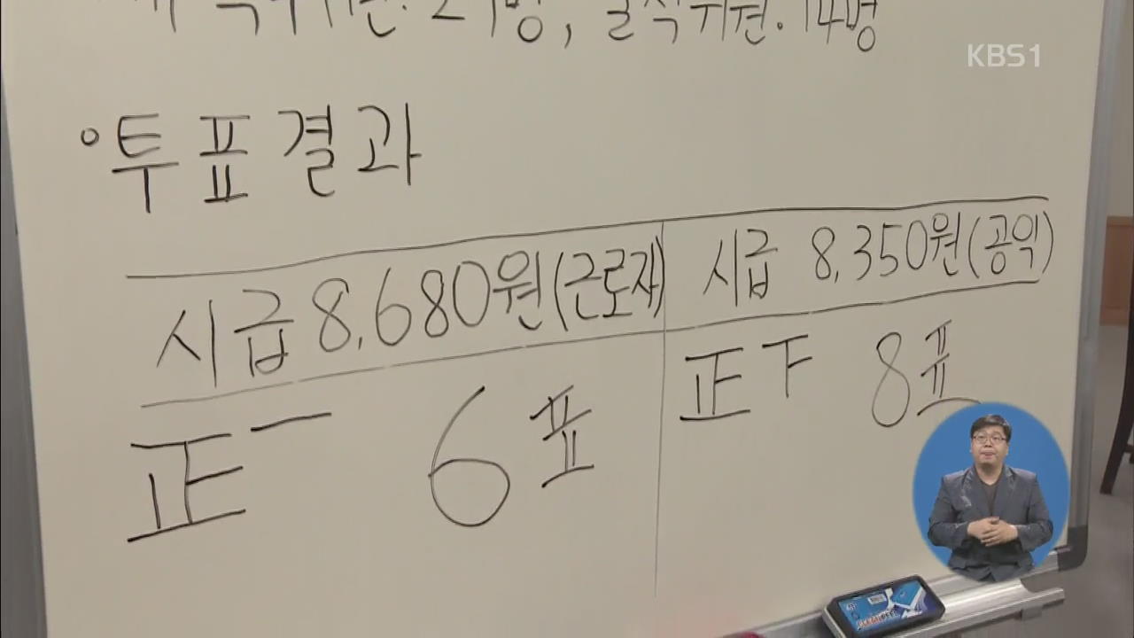 내년 최저임금 8,350원…올해보다 10.9% 인상