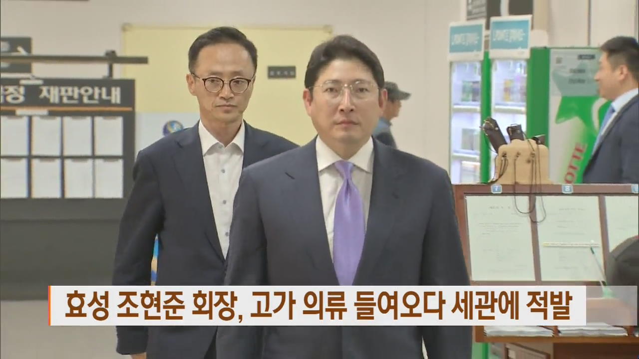 효성 조현준 회장, 고가 의류 들여오다 세관에 적발