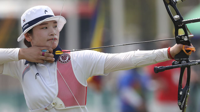 양궁 강채영, 60m 대회新 금메달…오진혁은 90m 금