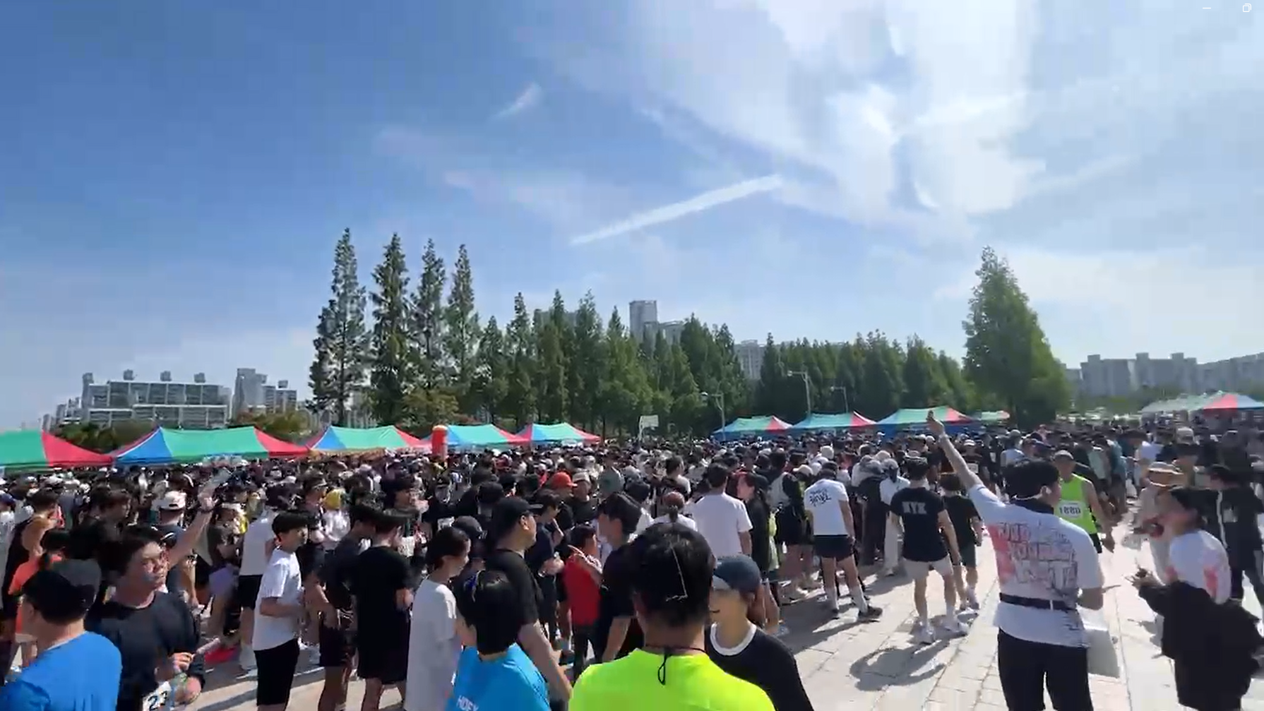 지난 7일 열린 ‘제1회 전주마라톤대회’ 출발 전 모습 (화면 제공 : 시청자)