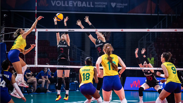 여자배구, VNL 브라질에 0-3 완패…무기력한 10연패