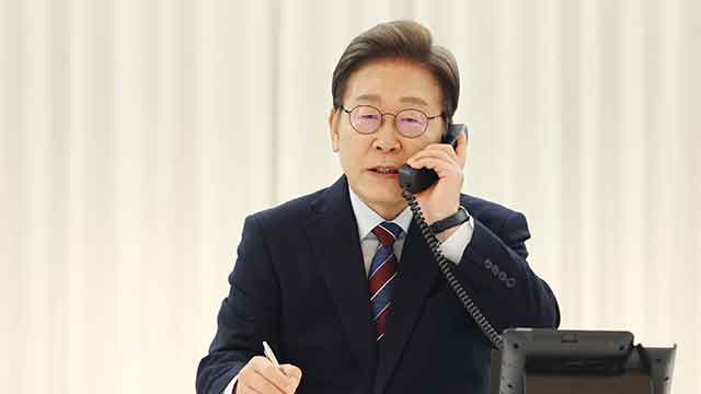[속보] 대통령실 “한일 정상, 25분간 통화…<br>성숙한 한일관계 만들기로”