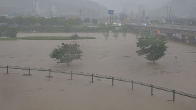 삽교천 유역 충남 예산군 예산대교 지점에 <br>홍수경보 변경 발령