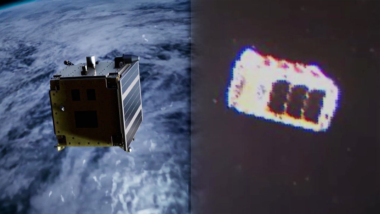 첫 사출 ‘큐브 위성’ 화면 공개…<br> “양방향 교신은 아직”