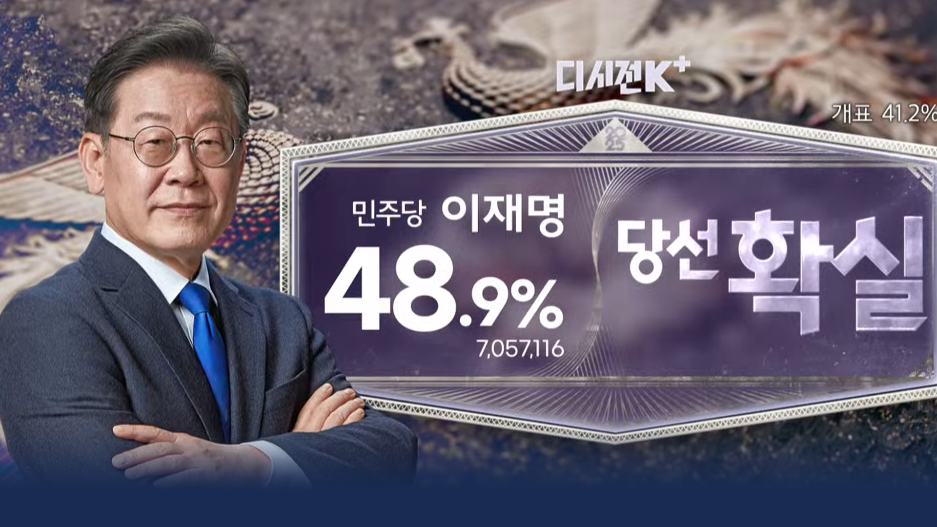 [개표방송] 이재명 ‘당선 확실’…이시각 개표상황