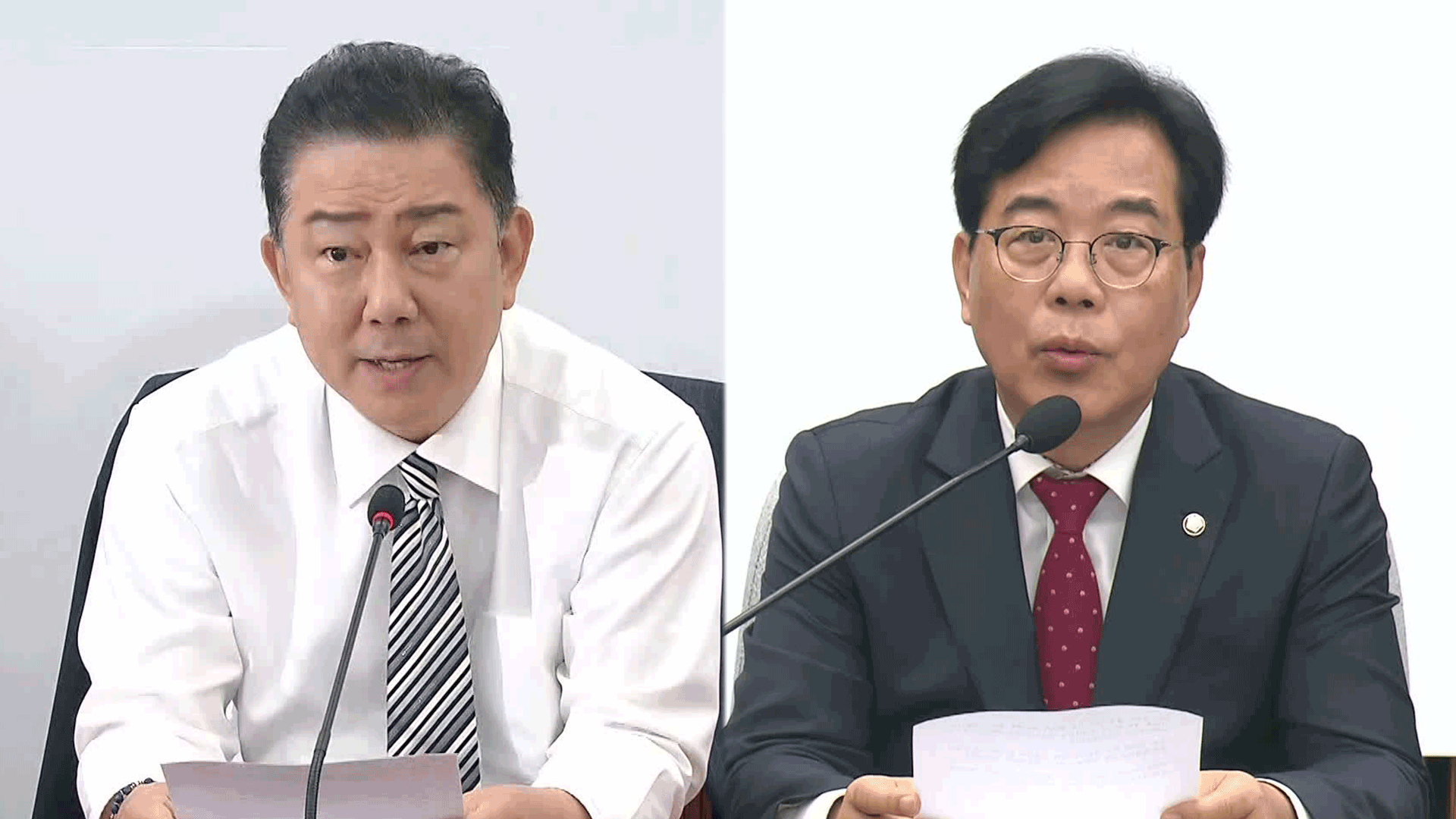 여야 새 원내대표 첫 회의…<br>“민생 회복” “혁신위 구성”